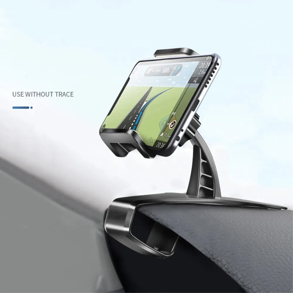 3 in 1 Car GPS Smartphone Holder: Dashboard / Visor Clamp   AC Grid Clip for Gionee M6, Marathon M6 - Black