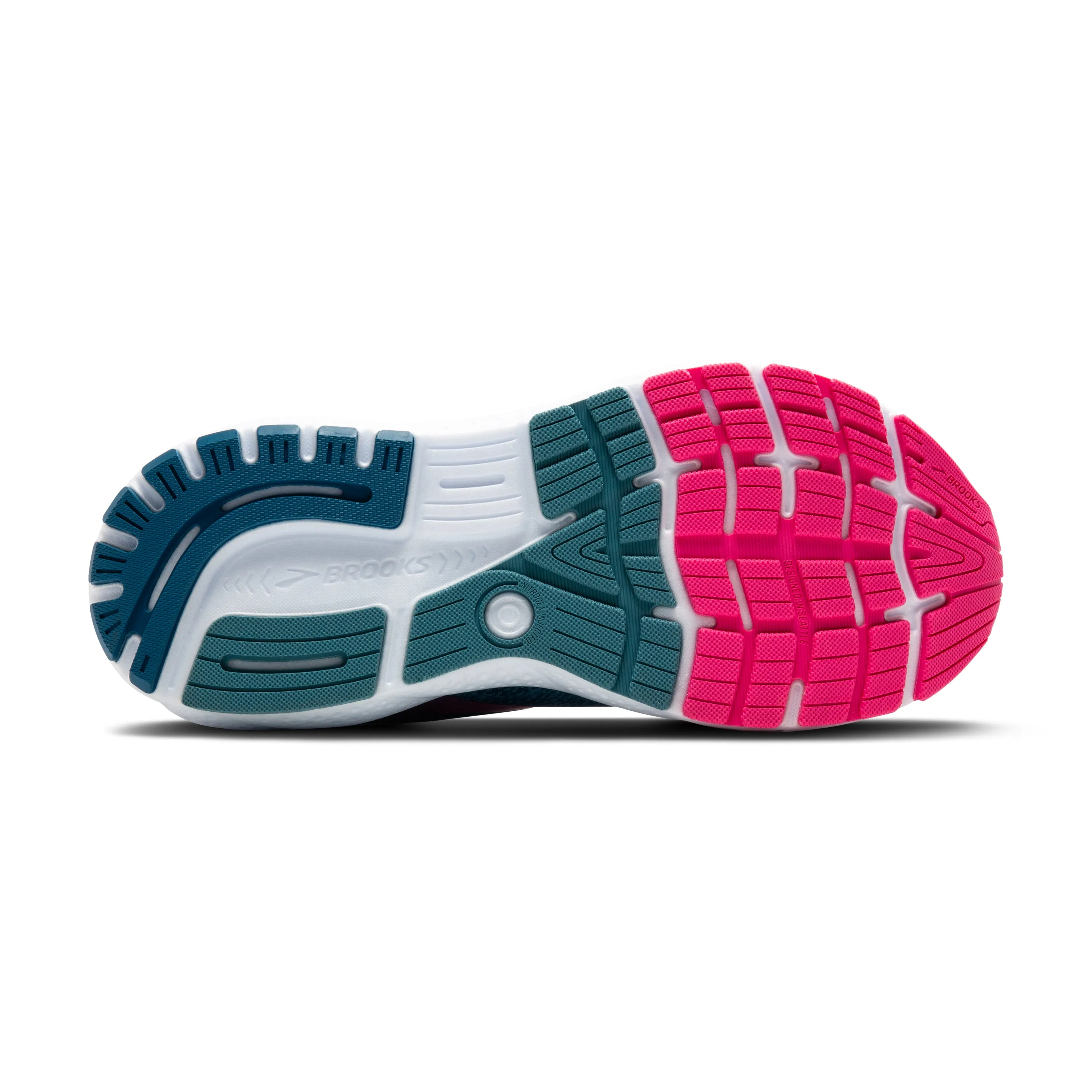 Brooks | Ghost 16 GTX | Women's | Moroccan Blue/Pink/Yellow