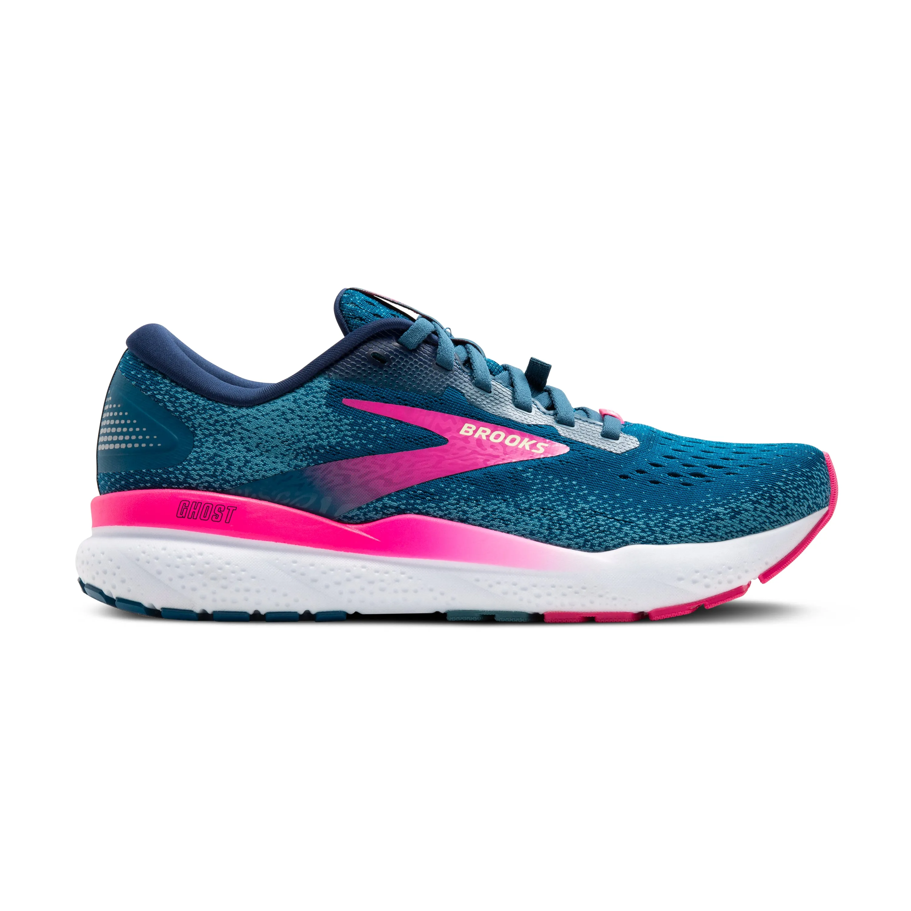 Brooks | Ghost 16 GTX | Women's | Moroccan Blue/Pink/Yellow