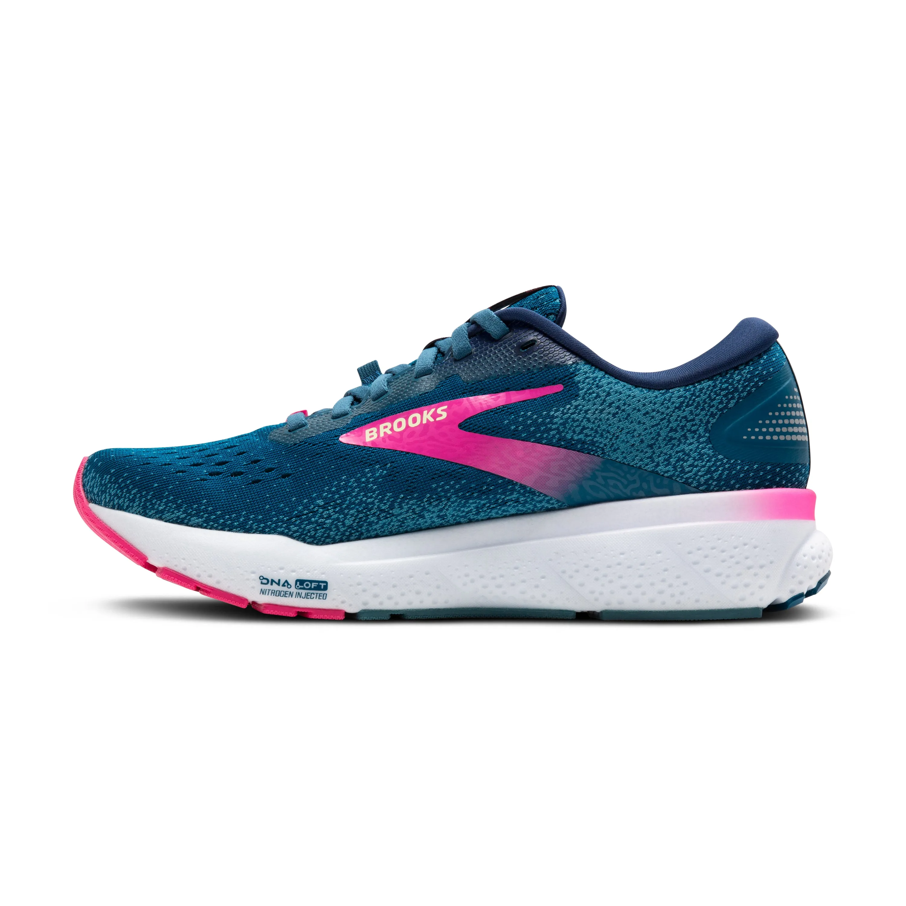 Brooks | Ghost 16 GTX | Women's | Moroccan Blue/Pink/Yellow