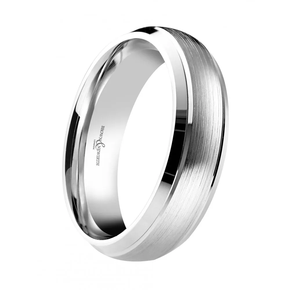 Element 6mm Palladium Gents Wedding Ring