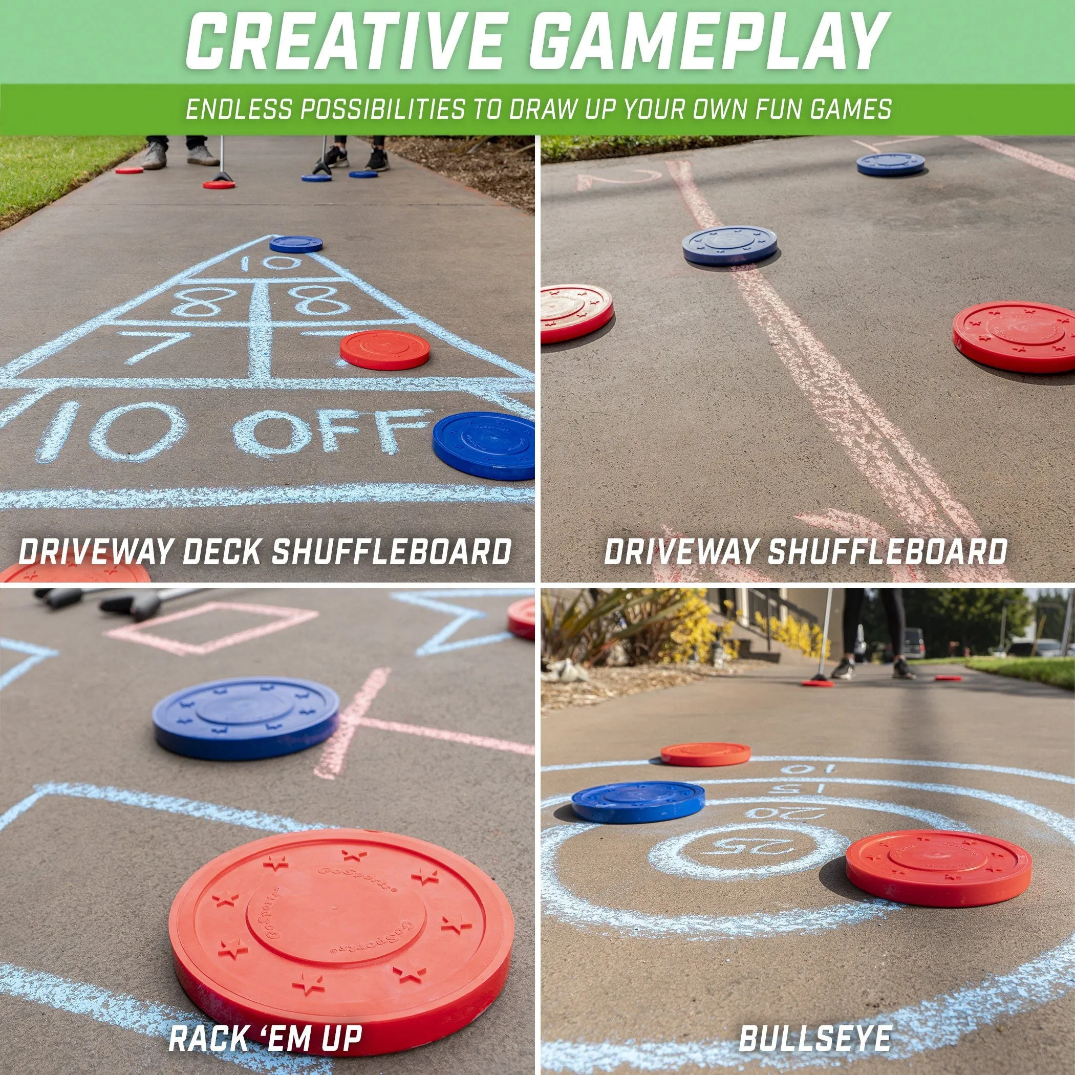GoSports Driveway Shuffleboard Game Set