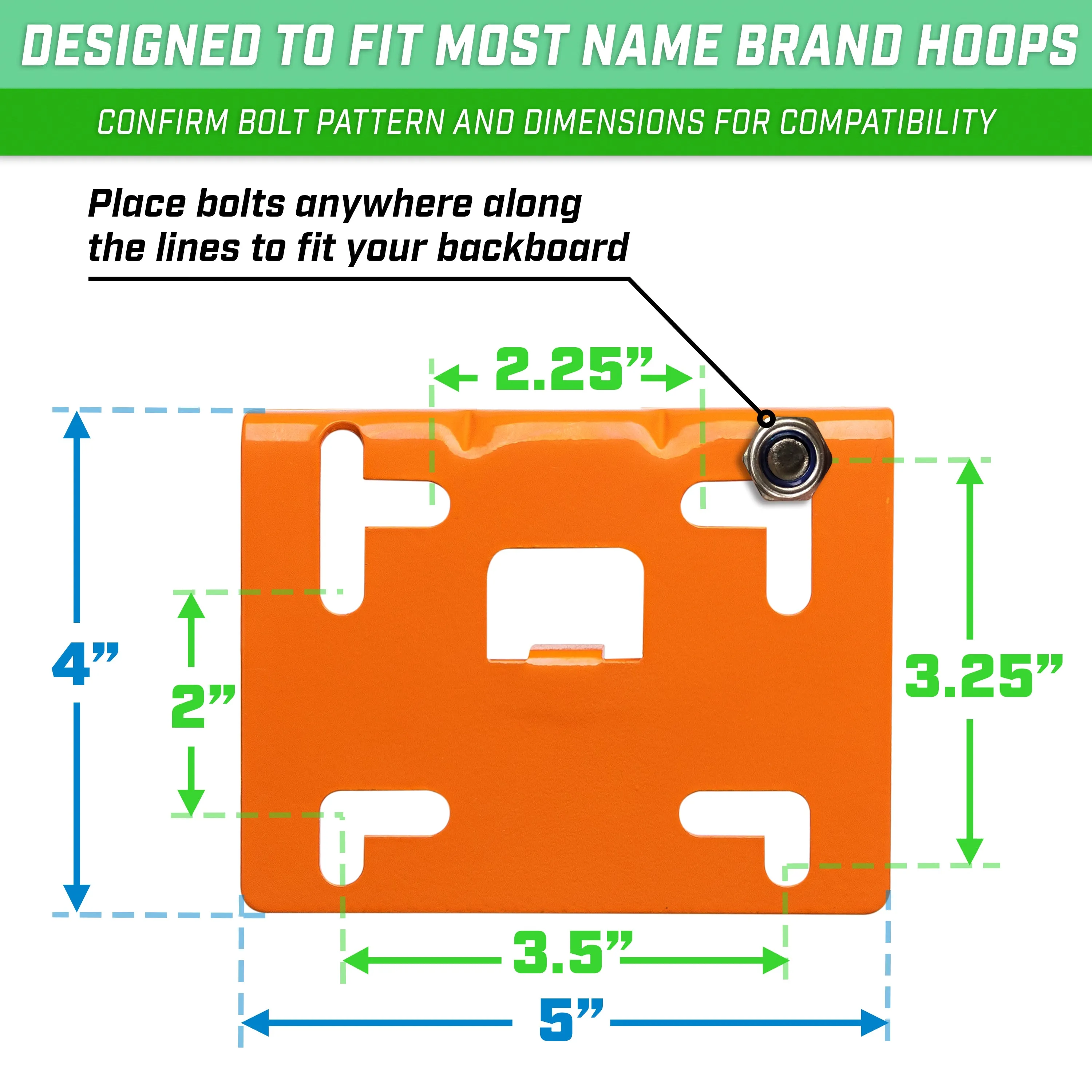 GoSports Universal 18" Steel Replacement Basketball Rim