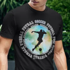 Multilingual Soccer Enthusiast World Graphic Men's Tee - International Football Passion Shirt
