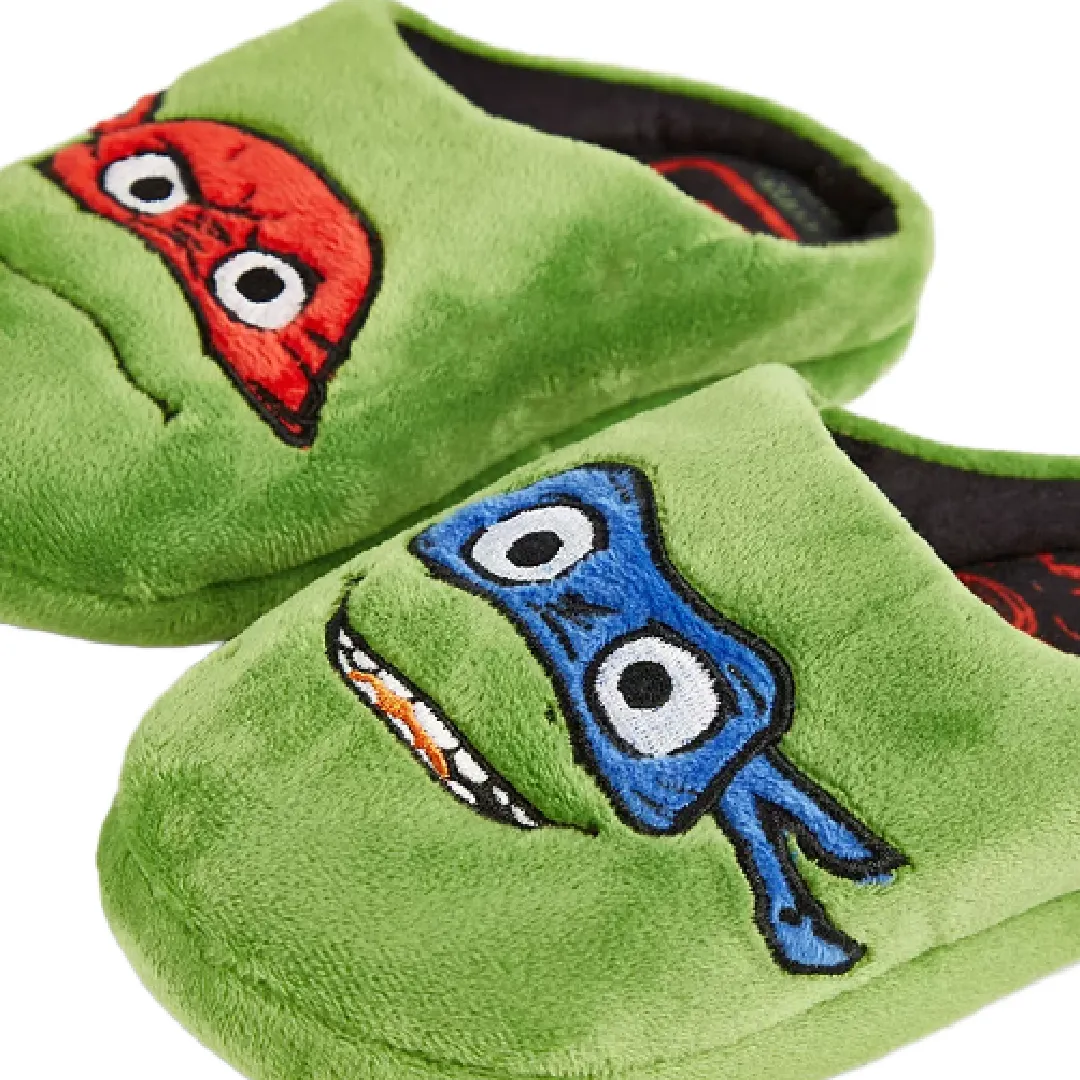 TEENAGE MUTANT NINJA TURTLES Green Slippers